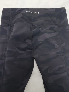 Spyder XL Black Camo Leggings With Side Pockets